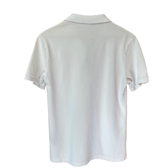 Burberry White Polo with 3 Button Plaid Placket Size - Picture 4 of 7